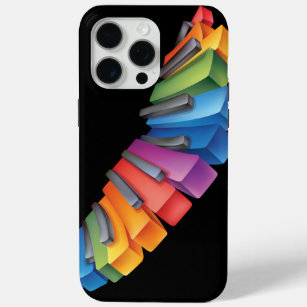 Colourful Rainbow Keyboard Musician iPhone 15 Pro Max Case