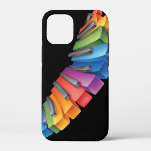 Colourful Rainbow Keyboard Musician iPhone 12 Mini Case
