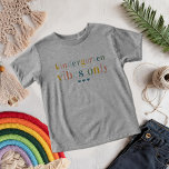 Colourful Rainbow Letters | 1st Day of School<br><div class="desc">Brighten up the first day of school with this "Kindergarten Vibes Only" toddler T-shirt! Featuring colourful rainbow letters and a playful design, this tee is perfect for little ones stepping into their school journey. Made from soft, breatheable fabric, it ensures all-day comfort for active kids. This stylish and cheerful T-shirt...</div>