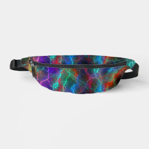 Colourful Rainbow Lightning Storm Bum Bags