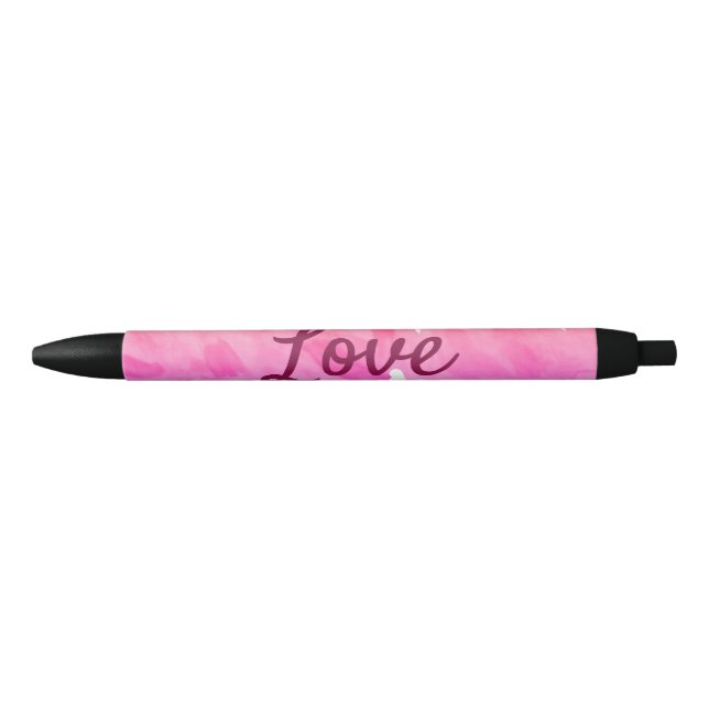 Colourful rainbow love pride lgbtq gay pattern tex black ink pen (Front)