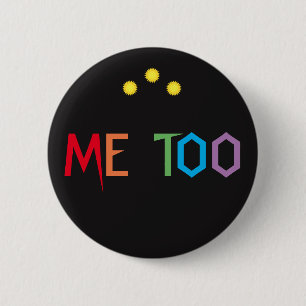 Colourful Rainbow Me Too Button