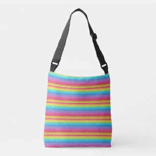 Colourful Rainbow Mermaid scales Crossbody Bag