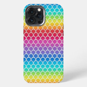 Colourful Rainbow Mermaid scales iPhone 13 Pro Max Case