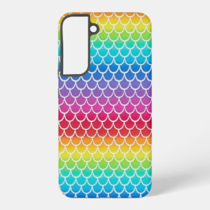 Colourful rainbow mermaid scales samsung galaxy case