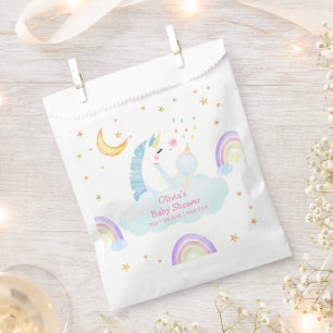 Colourful Rainbow Moon Star Unicorn Baby Shower Favour Bags