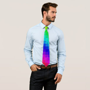 Colourful Rainbow Mosaic, Necktie