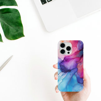 Colourful Rainbow Mosaic Watercolor iPhone case