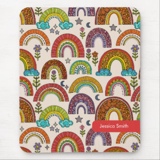Colourful Rainbow Mouse Pad