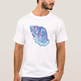 Colourful rainbow ocean seashell illustration T-Shirt