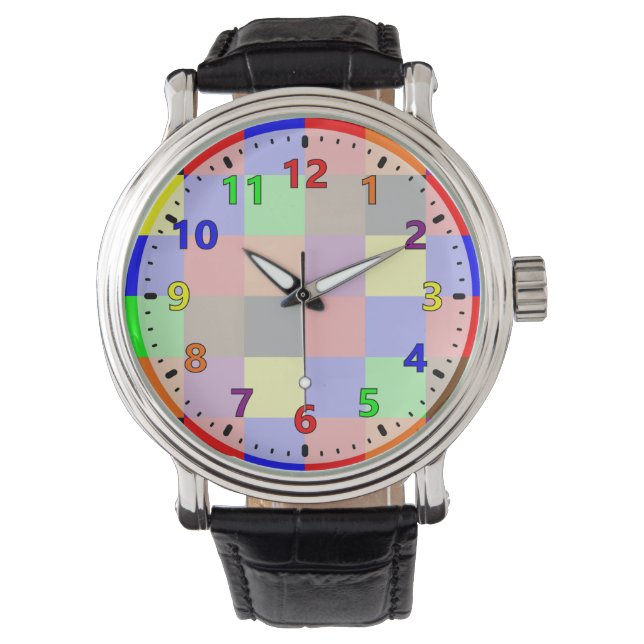 Colourful Rainbow of Colours Watch (Front)