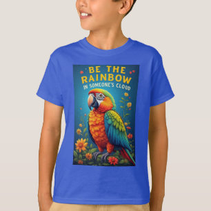 Colourful Rainbow Parrot T-Shirt