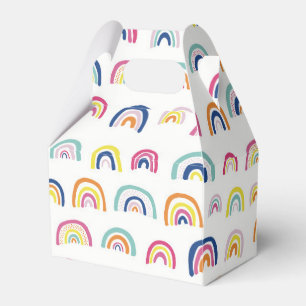 Colourful Rainbow pattern Favour Box