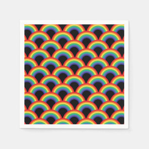 Colourful Rainbow Pattern Napkin