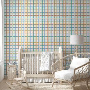 Colourful Rainbow Plaid Wallpaper