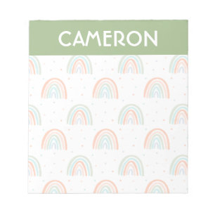 Colourful Rainbow Polka Dot Pattern Notepad