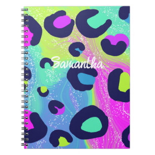 Colourful Rainbow Print Notebook
