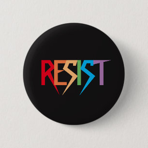 Colourful Rainbow Resist Button