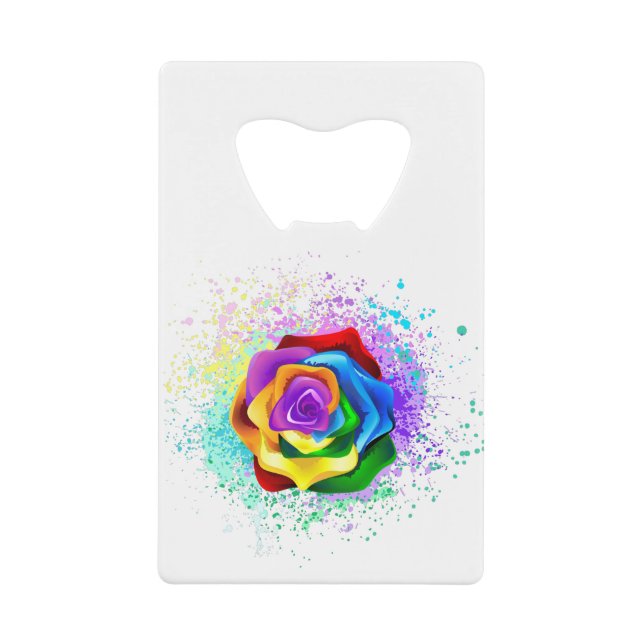 Colourful Rainbow Rose (Front)