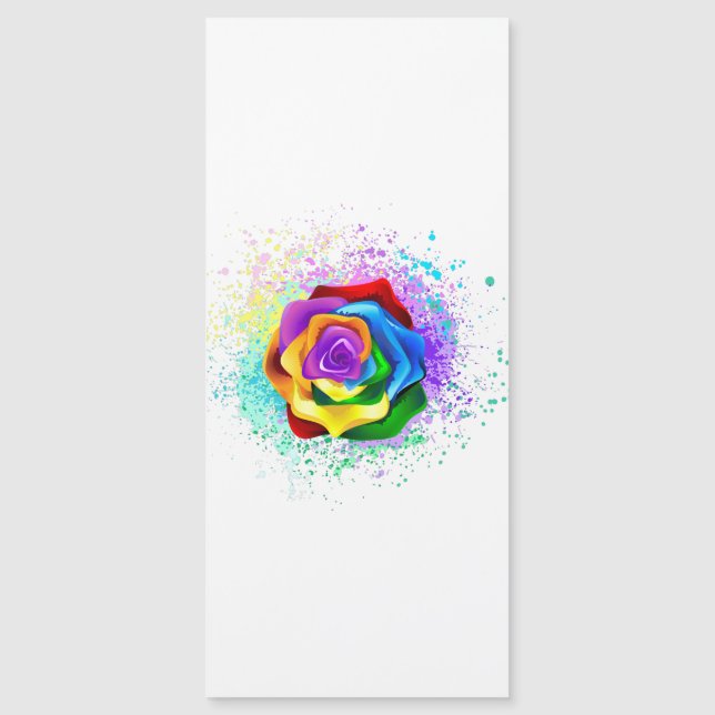 Colourful Rainbow Rose (Front)