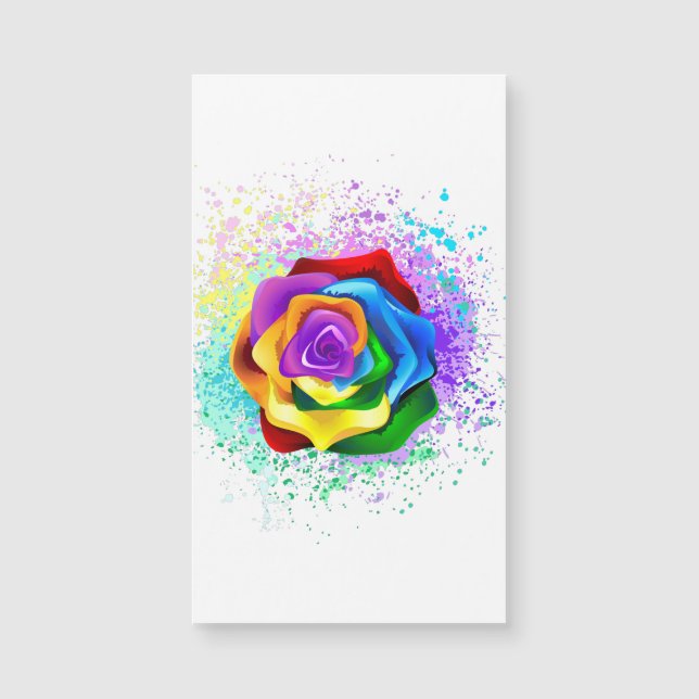 Colourful Rainbow Rose (Front)