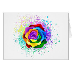 Colourful Rainbow Rose