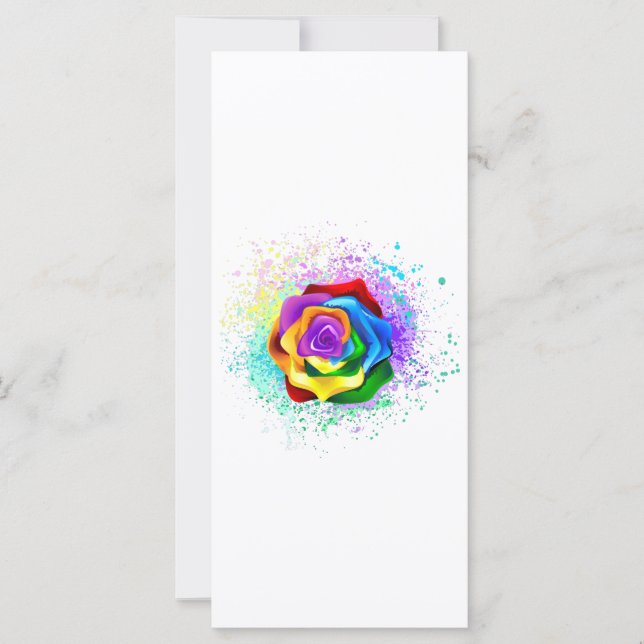Colourful Rainbow Rose (Front)