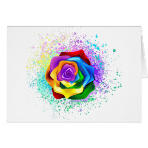 Colourful Rainbow Rose