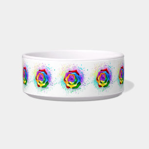 Colourful Rainbow Rose Bowl
