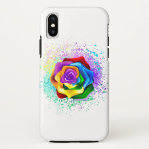 Colourful Rainbow Rose Case-Mate iPhone Case