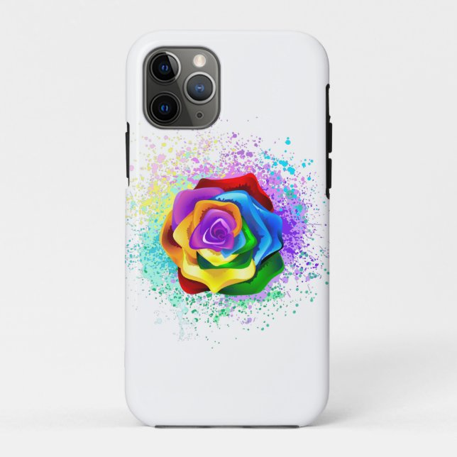 Colourful Rainbow Rose Case-Mate iPhone Case (Back)