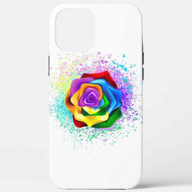 Colourful Rainbow Rose Case-Mate iPhone Case (Back)