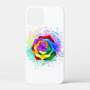 Colourful Rainbow Rose iPhone 12 Mini Case
