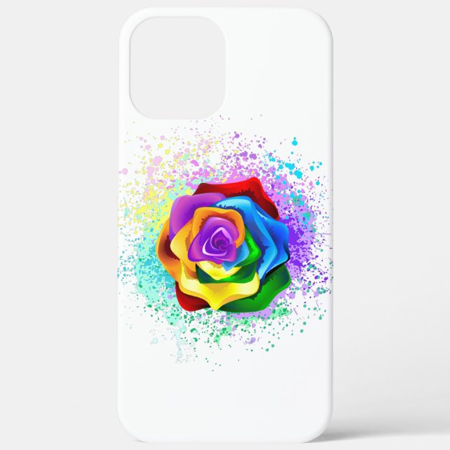 Colourful Rainbow Rose Case-Mate iPhone Case (Back)