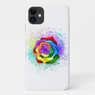 Colourful Rainbow Rose Case-Mate iPhone Case
