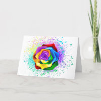 Colourful Rainbow Rose