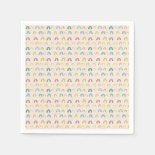 Colourful Rainbow Seamless Pattern Napkin