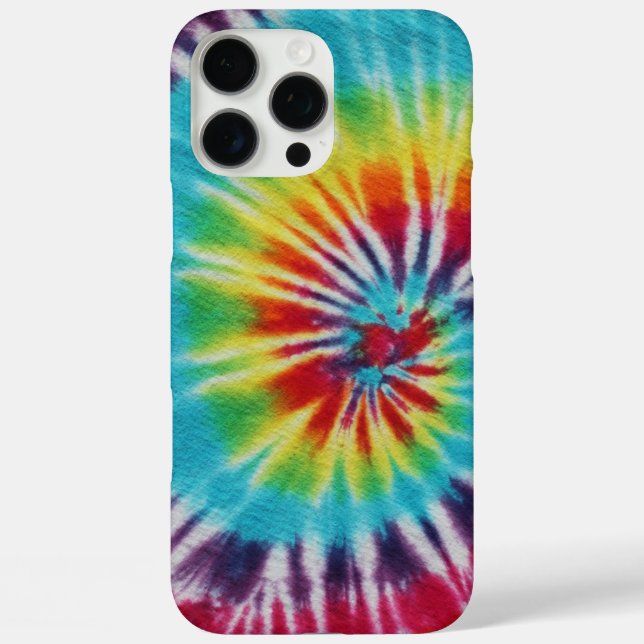 Colourful Rainbow Spiral Tie Dye Case-Mate iPhone Case (Back)
