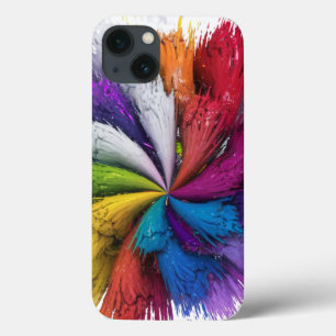 Colourful Rainbow Splash iPhone 13 Case