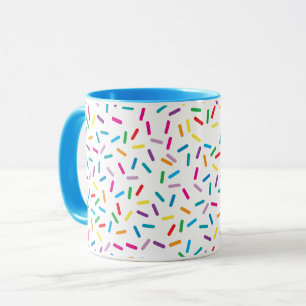 Colourful Rainbow Sprinkles Pattern Mug