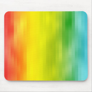 Colourful Rainbow Stripes Mousepad