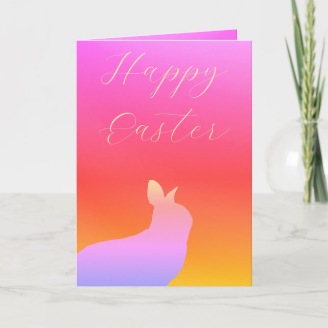 Colourful Rainbow Style Card (Front)