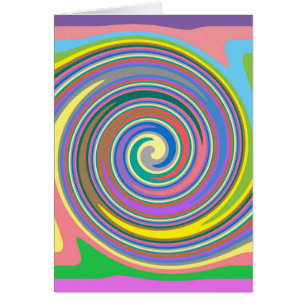 Colourful rainbow swirl pattern