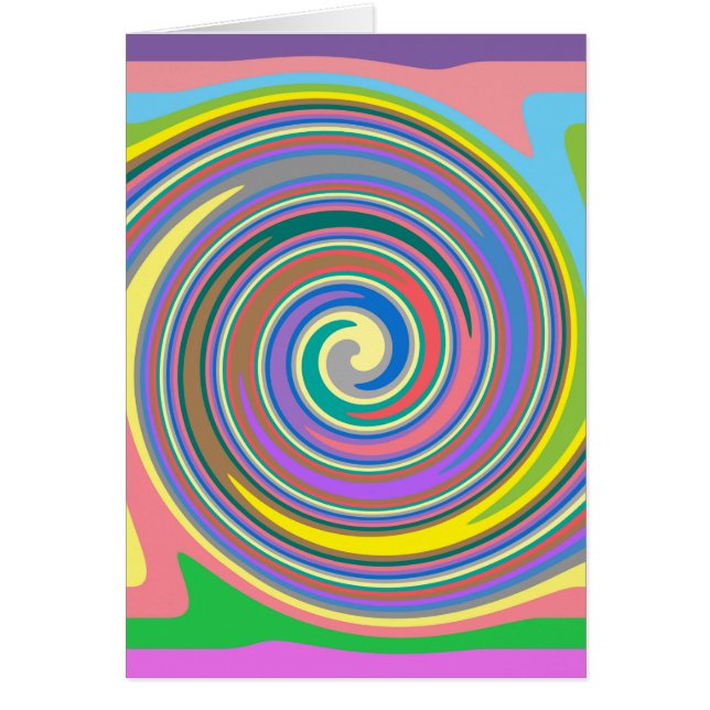 Colourful rainbow swirl pattern (Front)