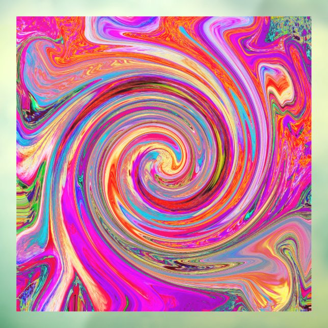 Colourful Rainbow Swirl Retro Abstract Design (Sheet 3)