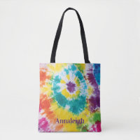 Colourful Rainbow Tie Dye Custom Name Best Friend