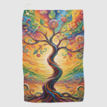Colourful Rainbow Tree Abstract