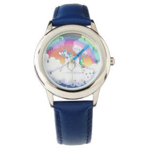Colourful Rainbow Unicorn and Stars Watch