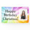 Colourful Rays Custom Photo Birthday Party Banner