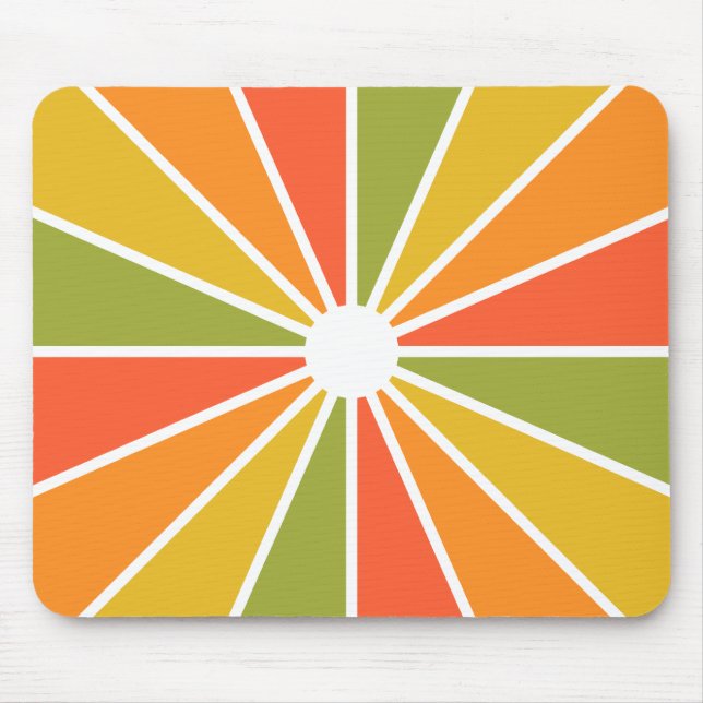 Colourful Rays mousepad, customisable Mouse Pad (Front)